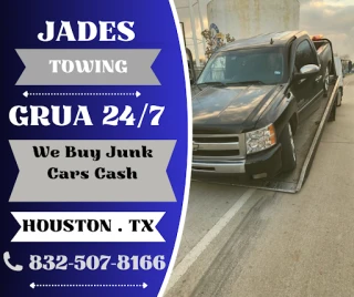 Jade's Towing/grúa en Houston TX/Grua cerca de mi houston TX/grúa 24/7/reca en houston tx/grua en español