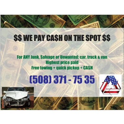 Junk car removal/ Cash for Car/ Unwanted car removal JunkYard in Lynn (MA) - photo 1