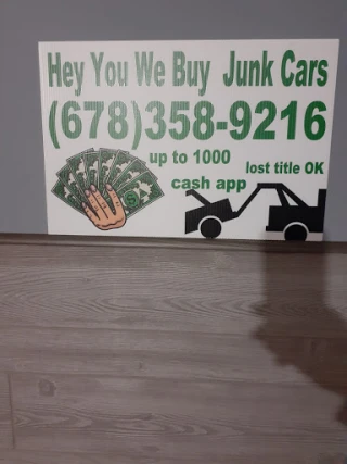 Hey you we buy junk cars