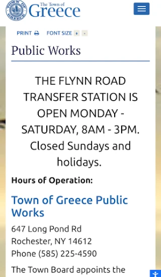 Town of Greece Transfer Station