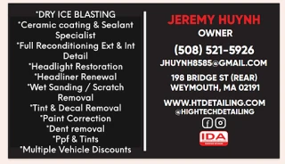 High Tech Detailing & Dry Ice Blasting & Ceramic coating