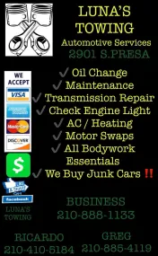 Luna's Towing Automotive Services
