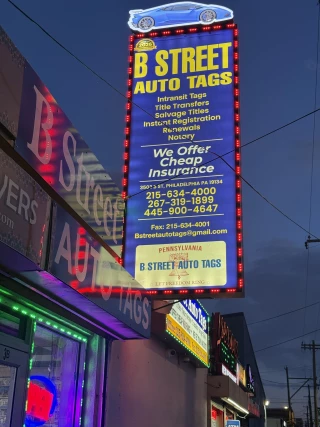 B STREET AUTO TAGS