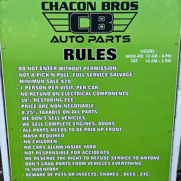 Chacon brother auto parts - photo 2