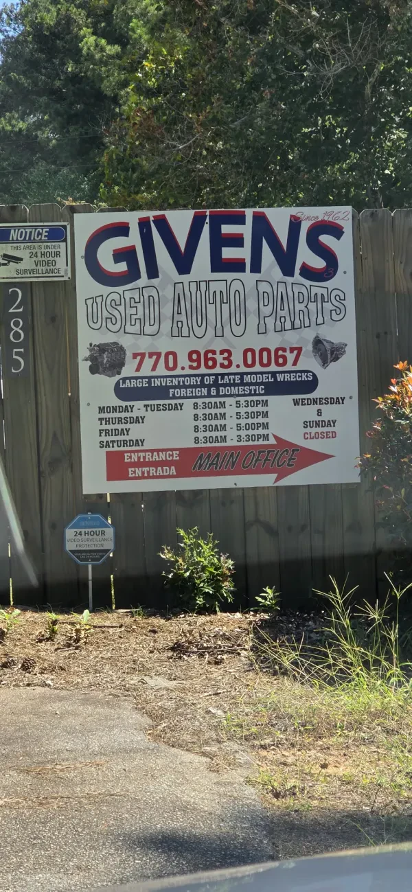 Givens Auto Parts Yard 3 Lawrenceville - photo 3