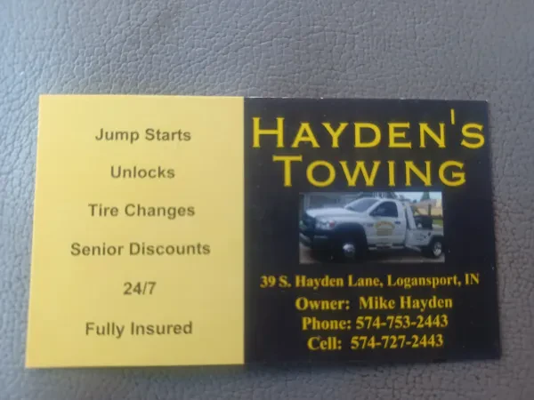 Hayden's 24 hour towing service - photo 3