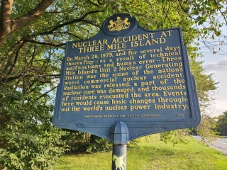 Three Mile Island Historical Marker