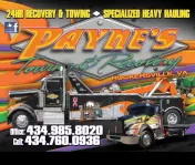 Payne's Towing and Recovery, Rockingham Co VA