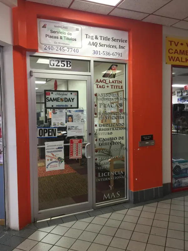 AAQ Services – Placas y Titulos - Tag & Title MVA - Hyattsville, MD - photo 4