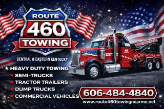 Route 460 Towing "Near Me" LLC, truck parts, repair, and roadside service.