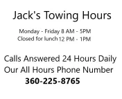 Jack's 24hr Towing