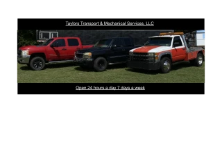 Taylor's Transport and Mechanical Services, LLC