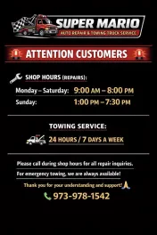Super Mario Auto Repair & Towing Truck Services