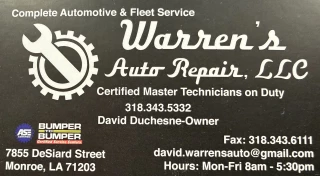 Warren's Auto Repair, L.L.C.